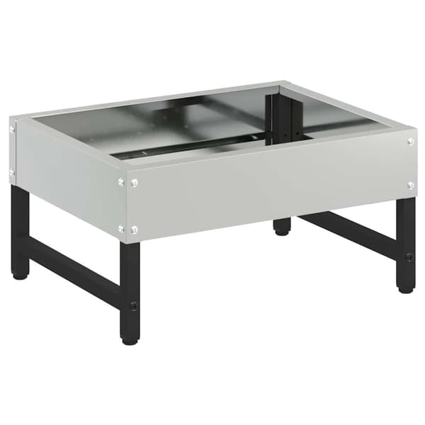 Fågelmatare Silver 80 x 28 x 13.5 cm Galvaniserat Stål