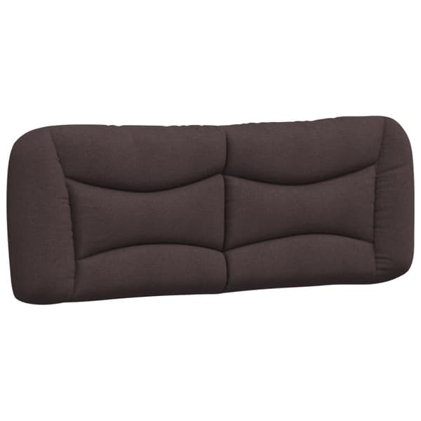 Bed Frame without Mattress "Hvar" Dark Brown 140x200 cm Fabric