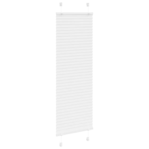 Plisserad persienn vit 50x150cm tyg bredd 49,4cm polyester