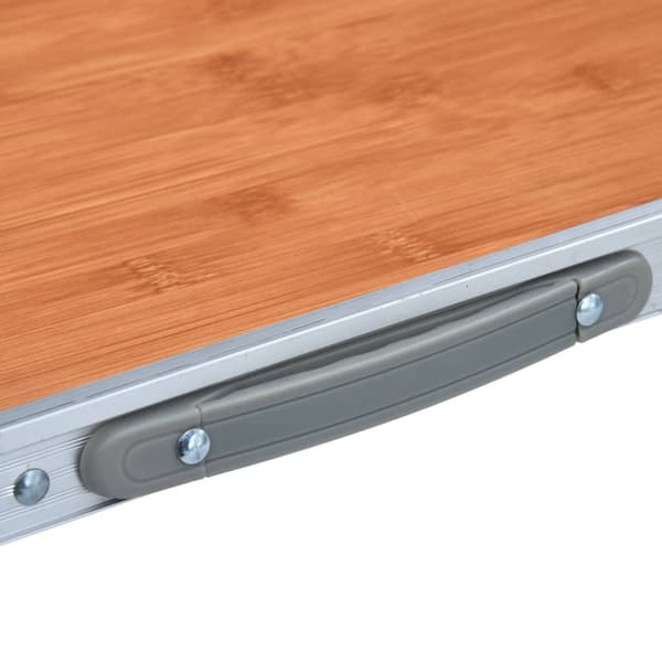 Hopfällbart campingbord aluminium 60x45 cm