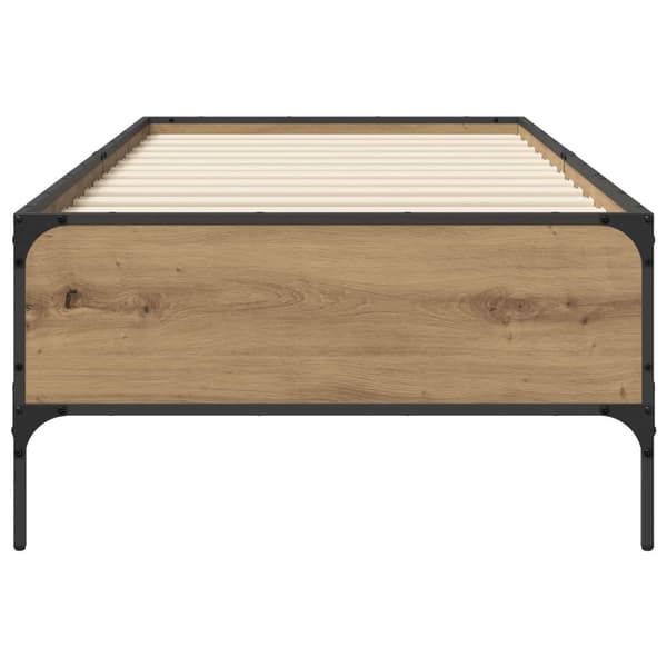 Sängram Artisan-ek 80 x 200 cm Konstruerat trä