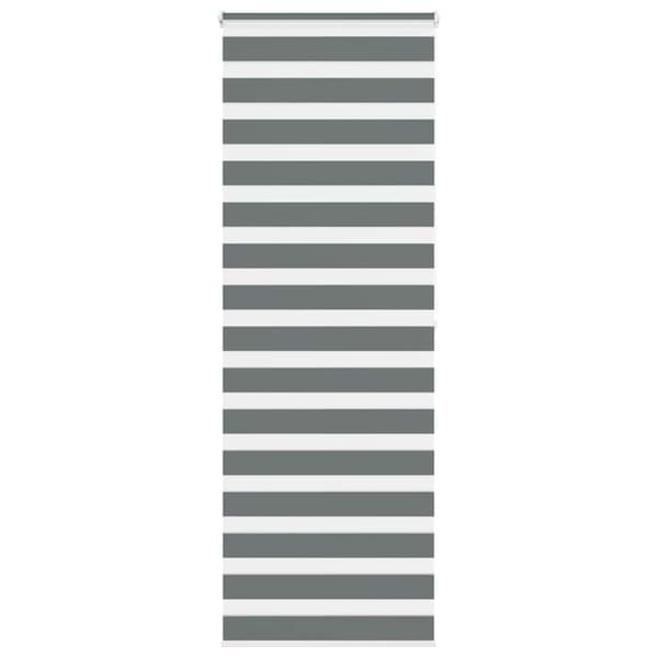 Rullgardin zebra mörkgrå 85x200 cm tyg bredd 80,9 cm polyester