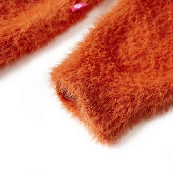 Stickad tröja för barn orange 92
