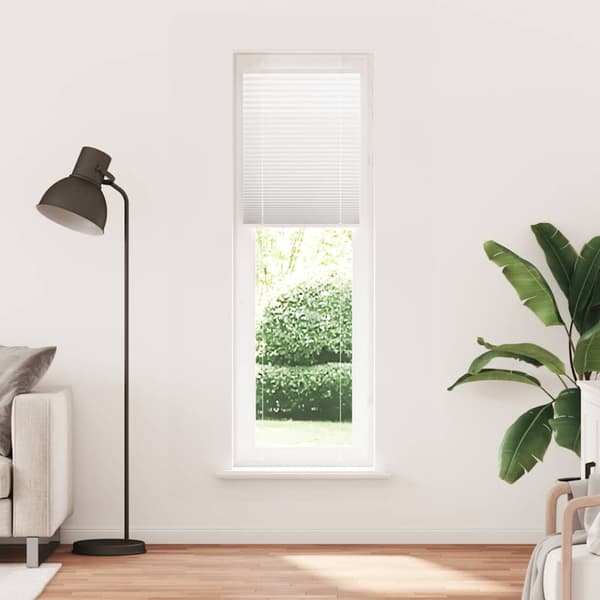 Plisserad persienn vit 60x200cm tyg bredd 59,4cm polyester