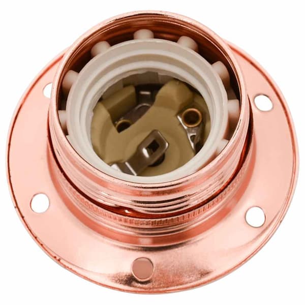 Lamphållare 2 st roséguld E27