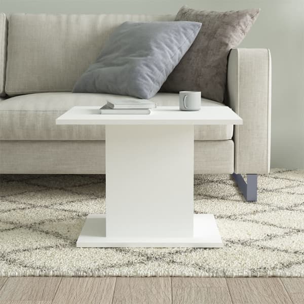 Soffbord vit 55,5x55,5x40 cm konstruerat trä