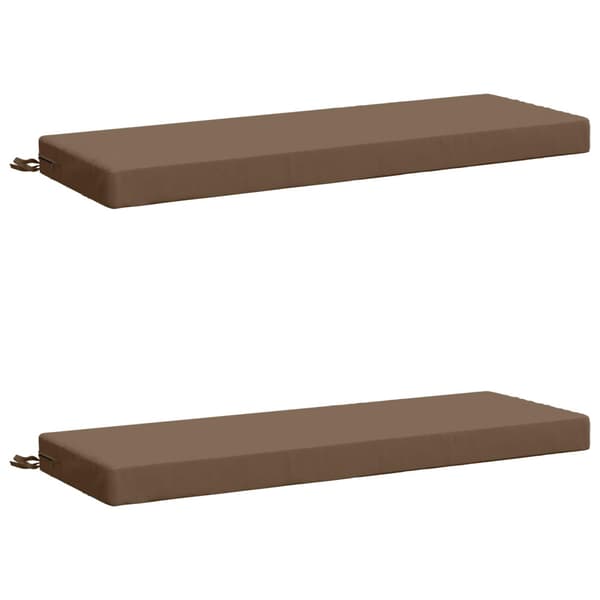 2-delade Bänk Kuddar SOEST 2 st 100% Polyester Taupe