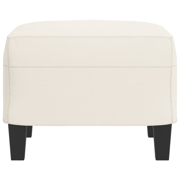 Fotpall gräddvit 60x50x41 cm konstläder