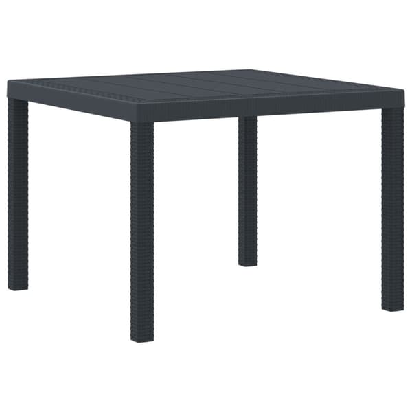 Trädgårdsmöbelset 5 pcs Antracit Polypropylen