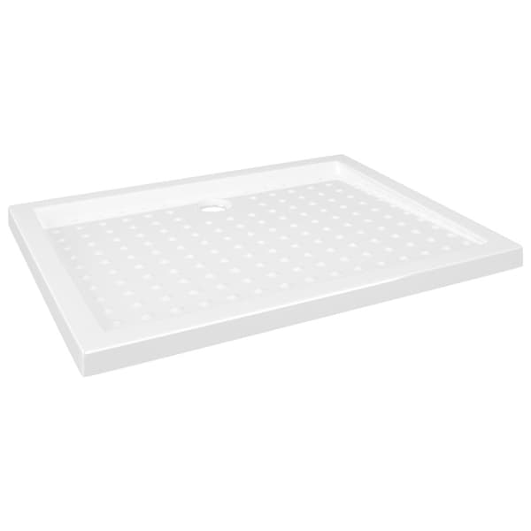 Duschkar med prickar vit 90x70x4 cm ABS