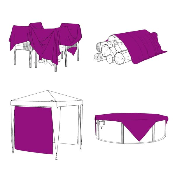 Tarp Transparent 2,5 x 1 m PE