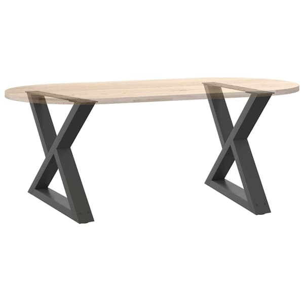 Soffbordsben 2 st antracit 50x(42-43,3) cm stål