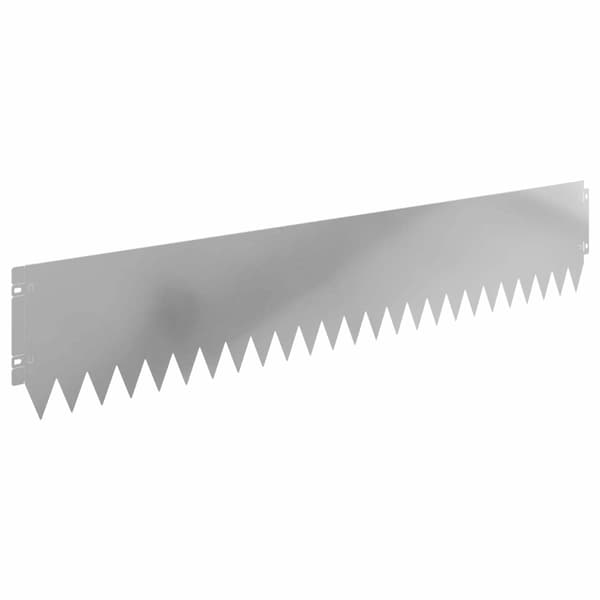 Kant för gräsmatta 10 pcs 103 x 20 cm Stål Silver