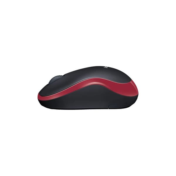 Logitech M185 - mus - 2.4 GHz - röd