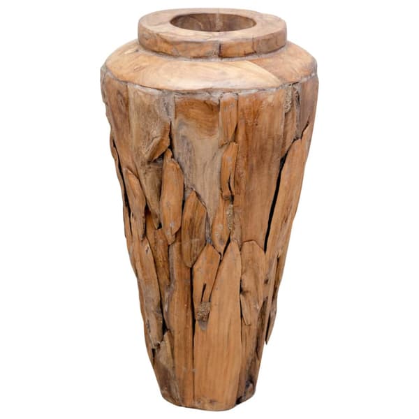 Dekorativ vas 40x60 cm massiv teak