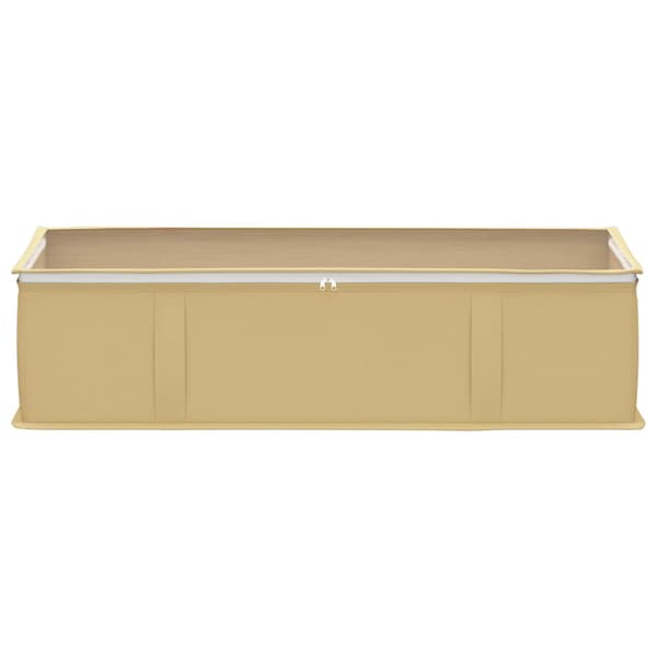 Förvaringslåda med transparent toppfönster 2 pcs Gräddvit