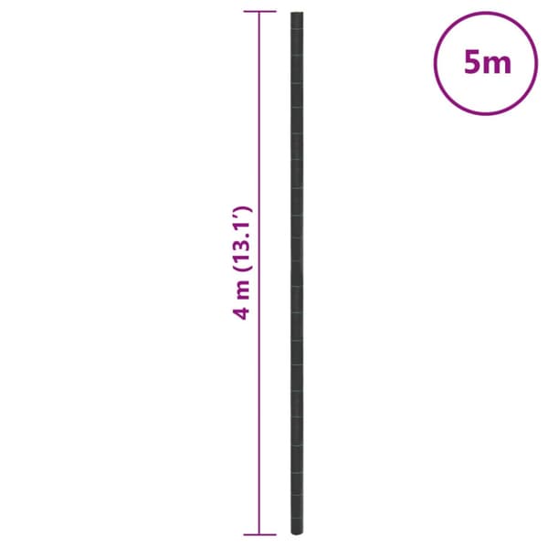 Ogräsmatta svart 4x5 m PP