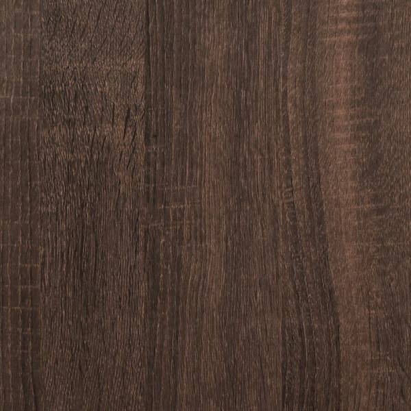 Sängram brun ek 90x190 cm konstruerad trä