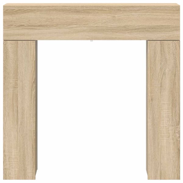 Eldstadsram Sonoma-ek 102 x 18 x 100,5 cm Konstruerat trä