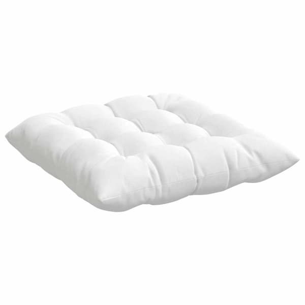 Sittkuddar 4 pcs Vit 40 x 40 x 6 cm tyg