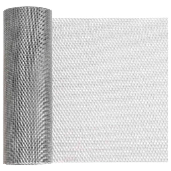 Nätduk 20 x 1000 cm 30 Mesh Rostfritt stål 201 Silver