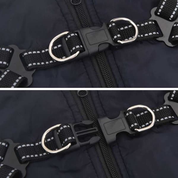 Hund Kappa Mörkblå L32 Fleece och Polyester