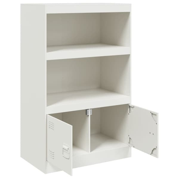 Skänk vit 67x39x107 cm stål