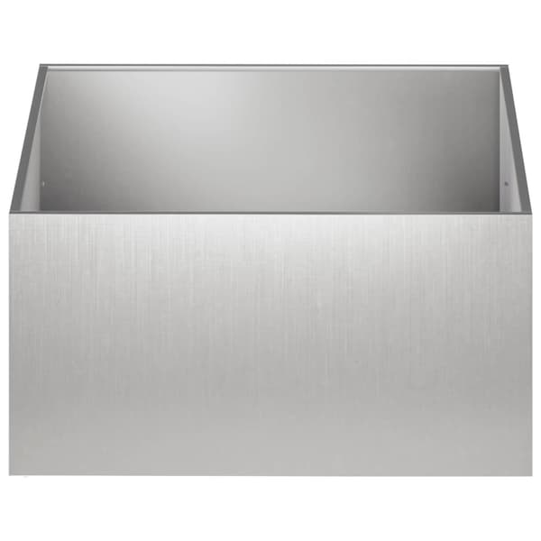 Trädgårdsplanterare Silver 60 x 60 x 40 cm Rostfritt stål