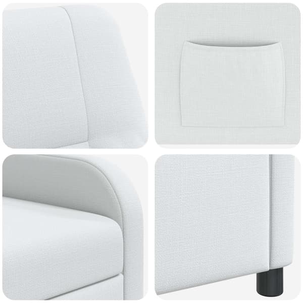 Recliner Vit Tyg