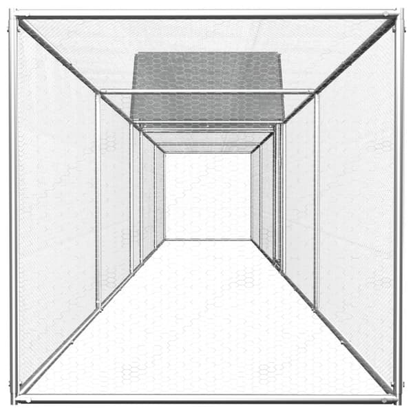 Hönsbur 9x1x1,5 m galvaniserat stål