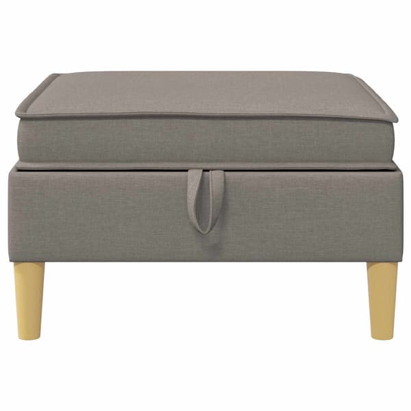 Soffpuff med förvaring Taupe Tyg