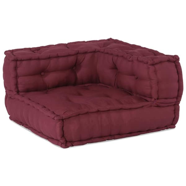 2-sits modulsoffarödbrun 140x70x36 tyg