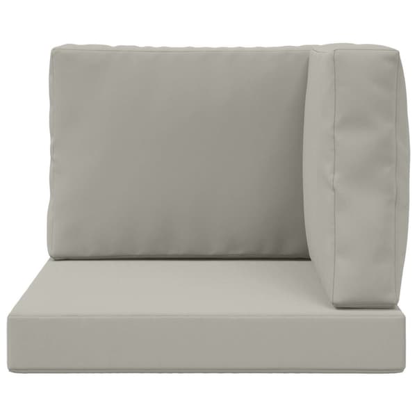 Utomhus Soffa Kudde 3 pcs Grå Polyester