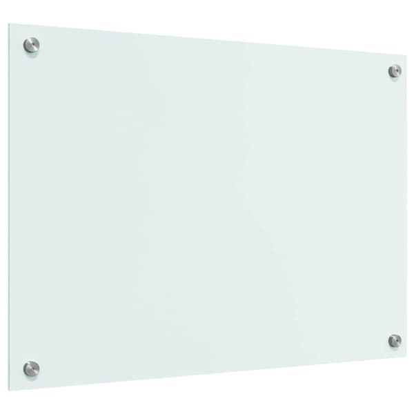 Köksskydd Vit 70 x 50 cm härdat glas