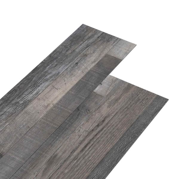 Golvplankor 18 pcs Grå 5,26 m² PVC