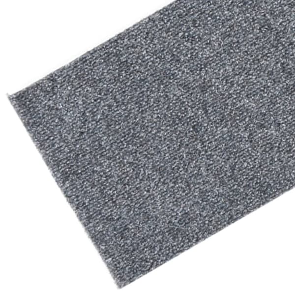 Trappmattor självhäftande 15 st 76x20 cm ljusgrå rektangulära