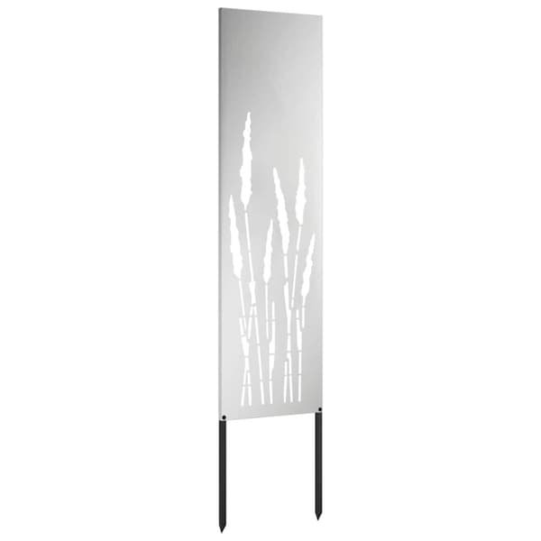 Trädgårds integritetsskärm Silver 32 x 140 cm Galvaniserat stål