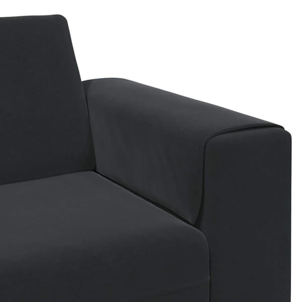 Vardagsrumsoffa Svart 250 x 77 x 76 cm