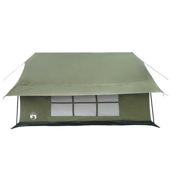 Stuga Tält Armégrön 340 x 246 x 210 cm Polyester / Bomull