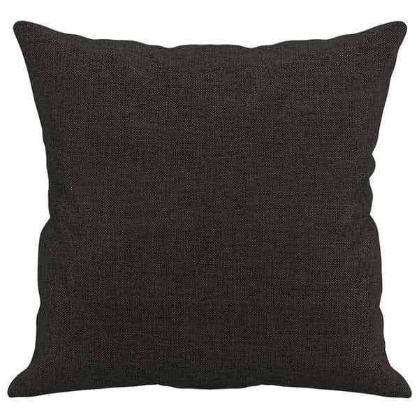 Prydnadskuddar 2 st svart 40x40 cm tyg