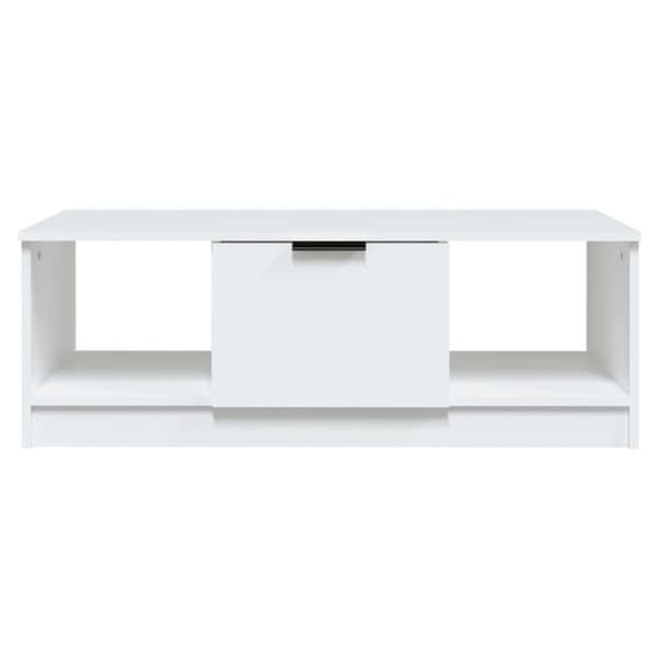 Soffbord vit 102x50x36 cm konstruerat trä