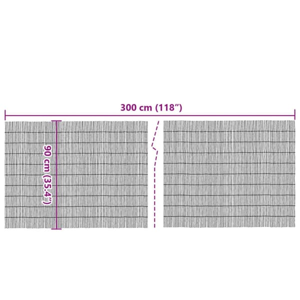 Insynsskydd 300x90 cm vass
