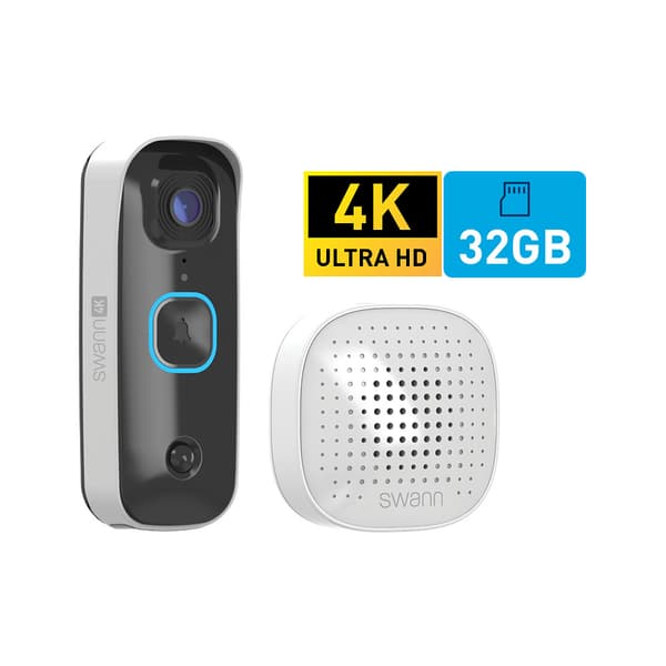 Swann Buddy4K Videodörrklocka med SwannShield AI röstassistent