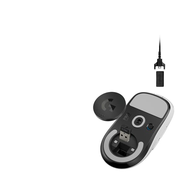 Logitech G Pro X Superlight datormöss högerhand RF Trådlös 25600 DPI