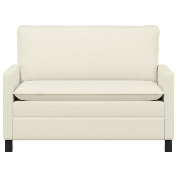 Soffa Gräddvit 126 x 81 x 87,5 cm Tyg