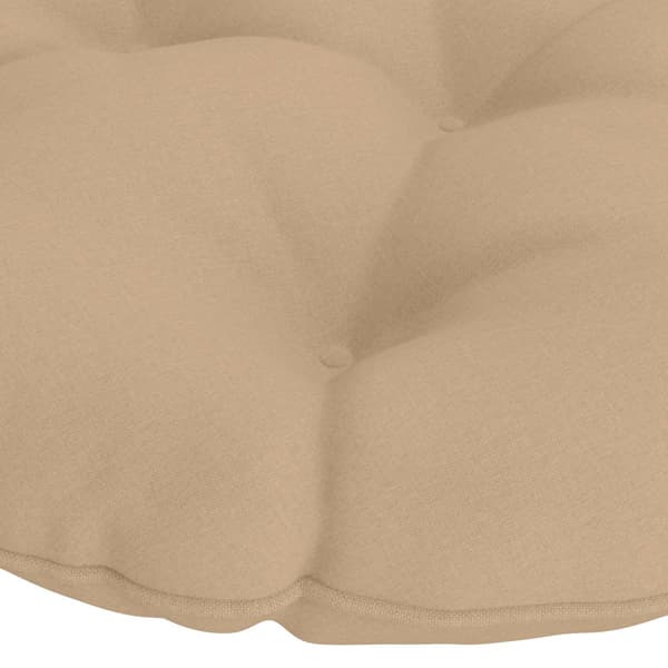 Papasan-kudde VIANEN 100% Polyester Sand Ø 130 x 12 cm