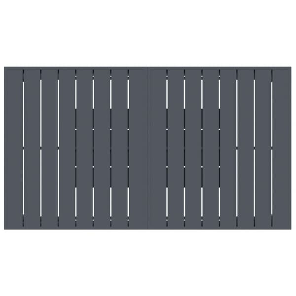 Trädgårdsmöbelset 9 pcs Antracit Pulverlackerad stål