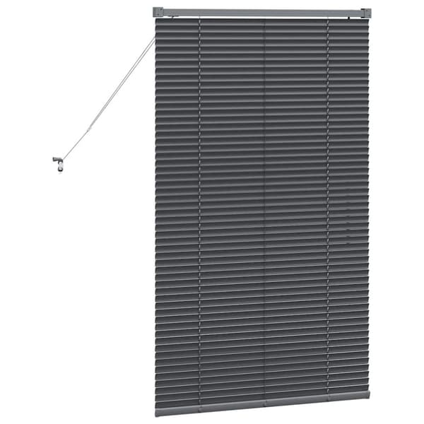 Persienner Mörkgrå 130 x 80 cm Aluminium