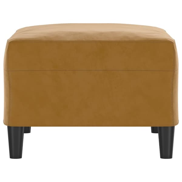 Fotpall brun 70x55x41 cm sammet