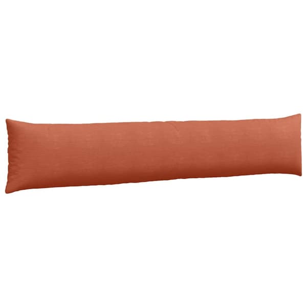 Sofakuddar 2 pcs Röd orange 200 x 40 cm Kordread tyg